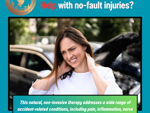 How does acupuncture help with no-fault injuries?
