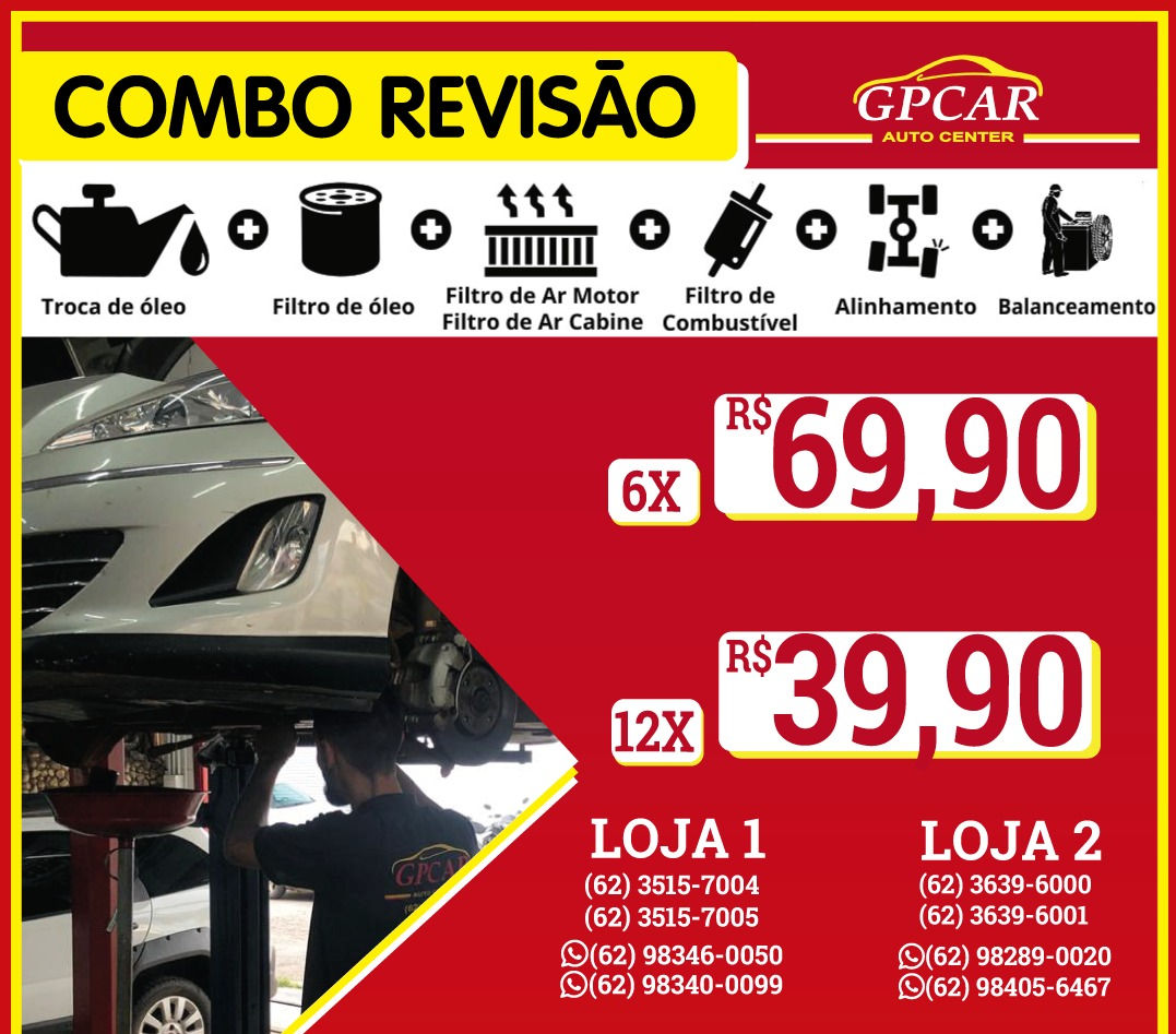 COMBO REVISÃO CARRO PASSEIO