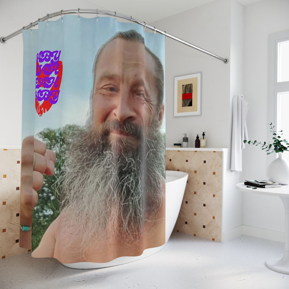 Baby Yeah Yeah Baby Shower Curtain 
