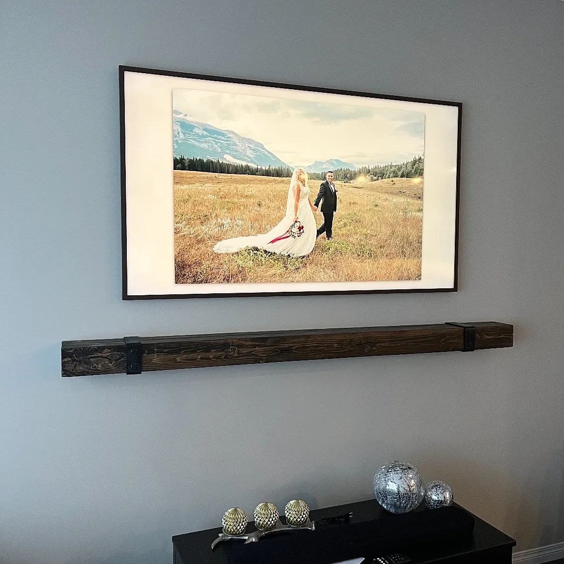 Cased Mantel with Strapping