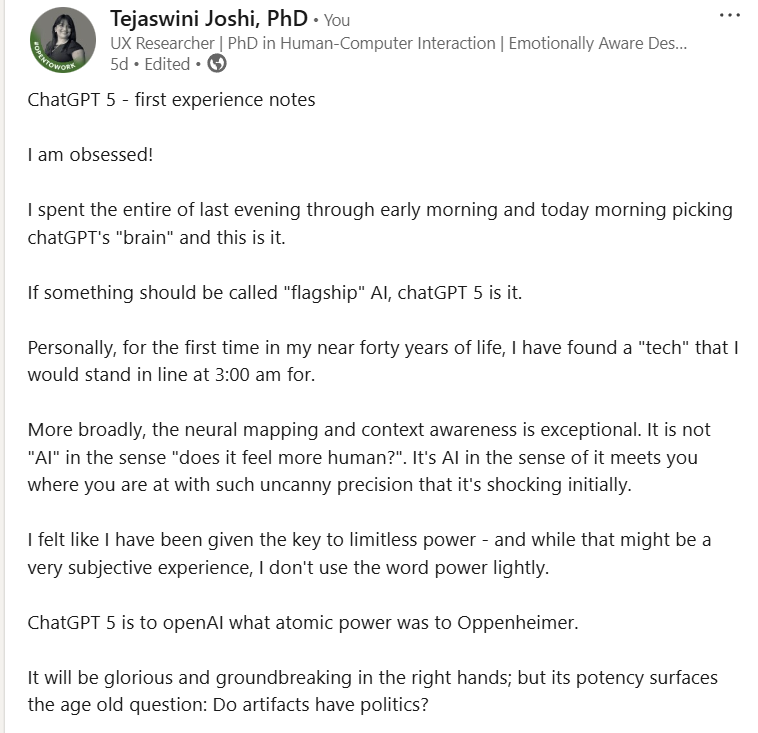 Why OpenAI (and other AI companies) need a Humanistic Ethnographic Researcher