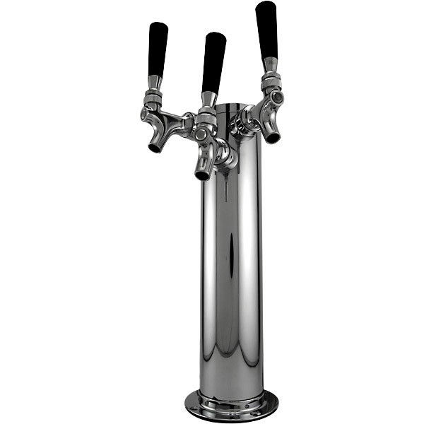 Triple Tap Draft Beer Font with 3 taps and beer hose