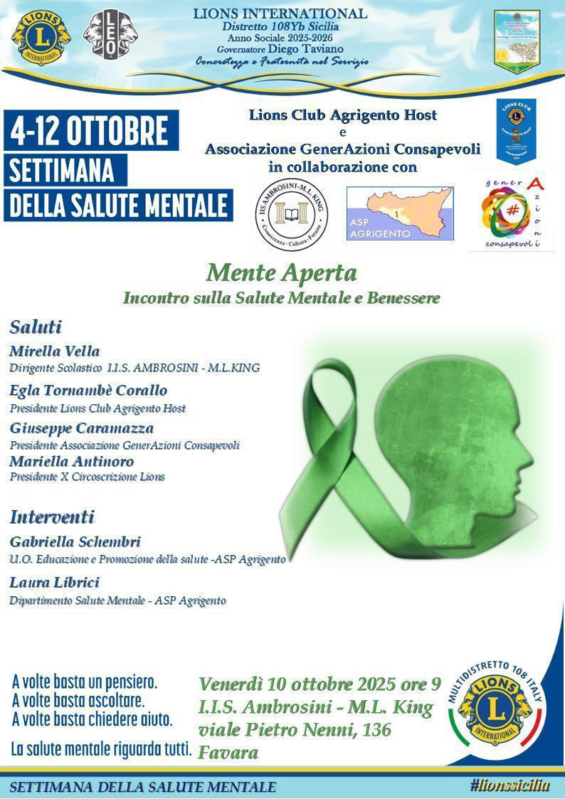 Mente Aperta – Incontro sulla Salute Mentale e Benessere