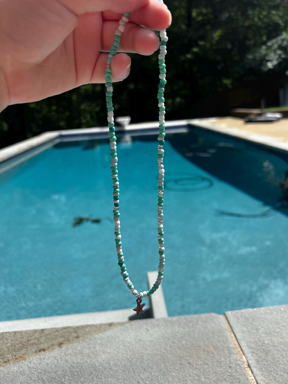 Thumbnail: Starfish Seed Bead Necklace