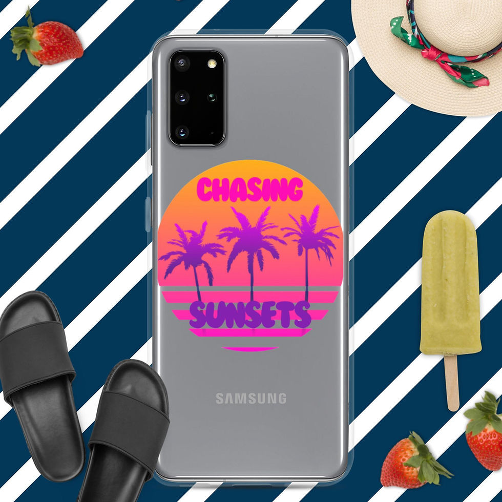 Thumbnail: CHASING SUNSETS Clear Case for Samsung®