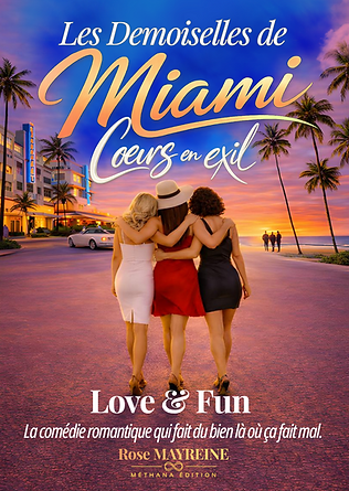Couverture de Les Demoiselles de Miami, Cœurs en Exil, de Rose Mayreine