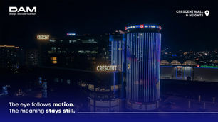 What Happens When Facade Lighting Moves: Crescent Mall & Heights