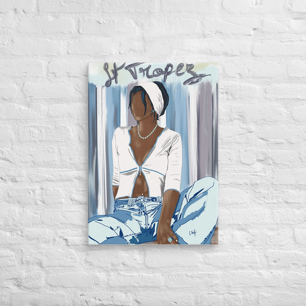 toile imprimée st Tropez