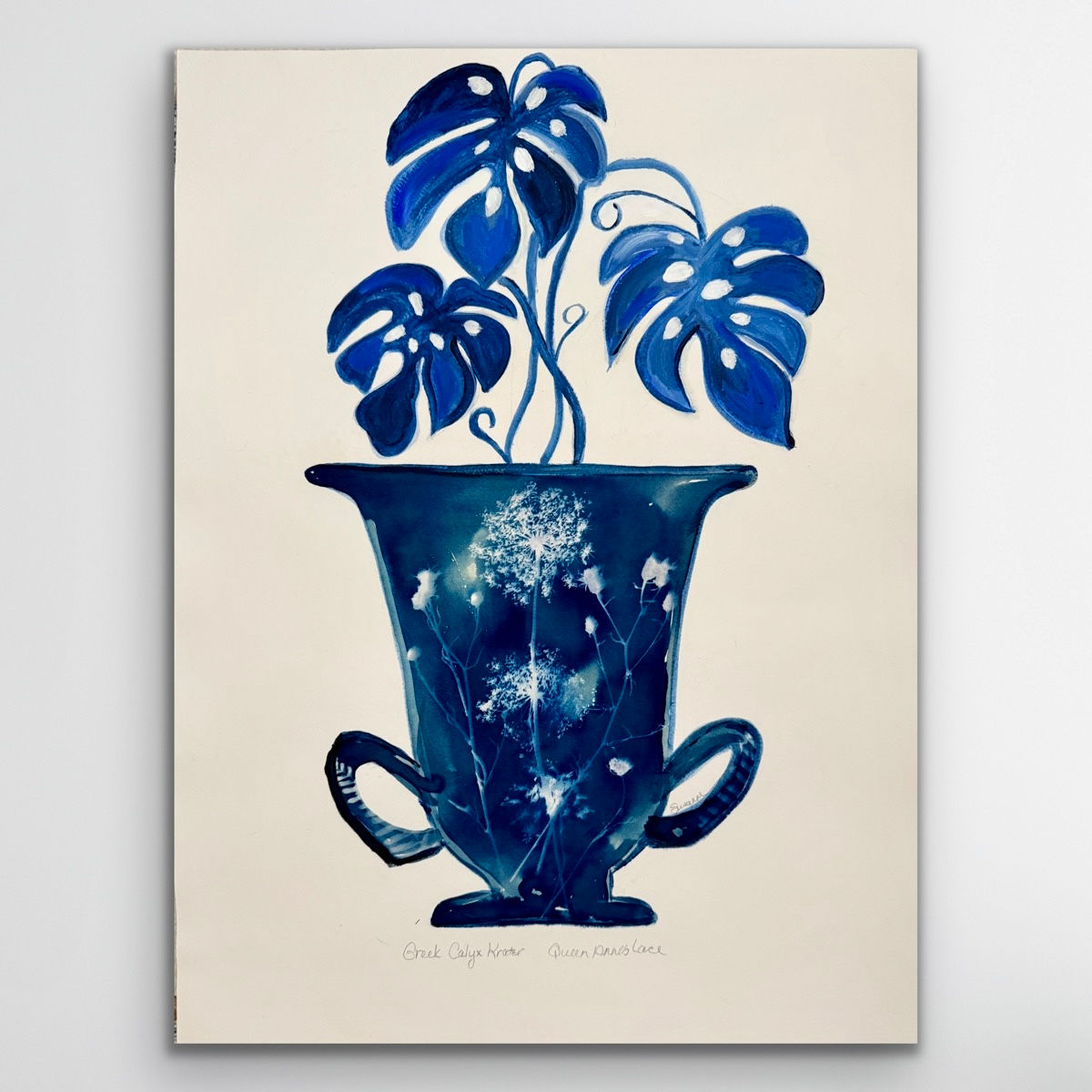 Cyanotype Study 10: Calyx Krater