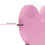 縮圖：MY FAMILY Basic Big Aluminum Pink Heart ID Tag