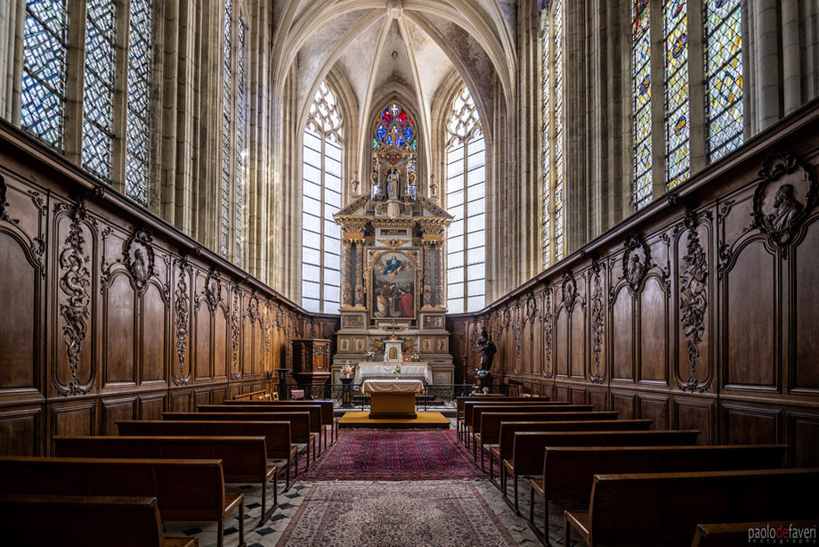 A side chapel of the Abbatiale de la Sainte Trinité, Fecamp