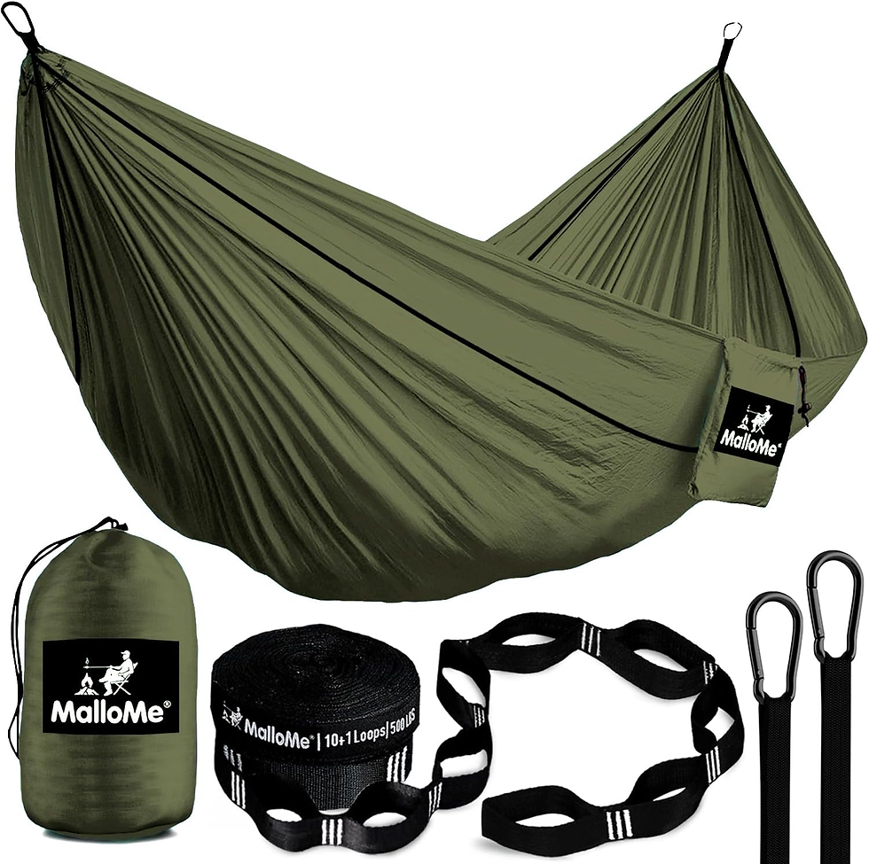 Thumbnail: Camping Hammock with Straps for Adults & Kids