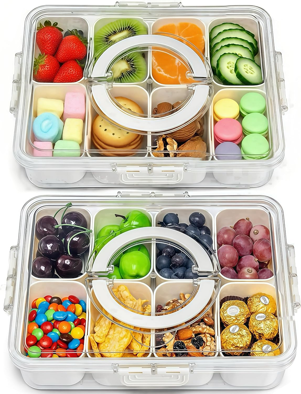 Thumbnail: Snackle Box Container with 8 Compartments (Hand Wash Only)