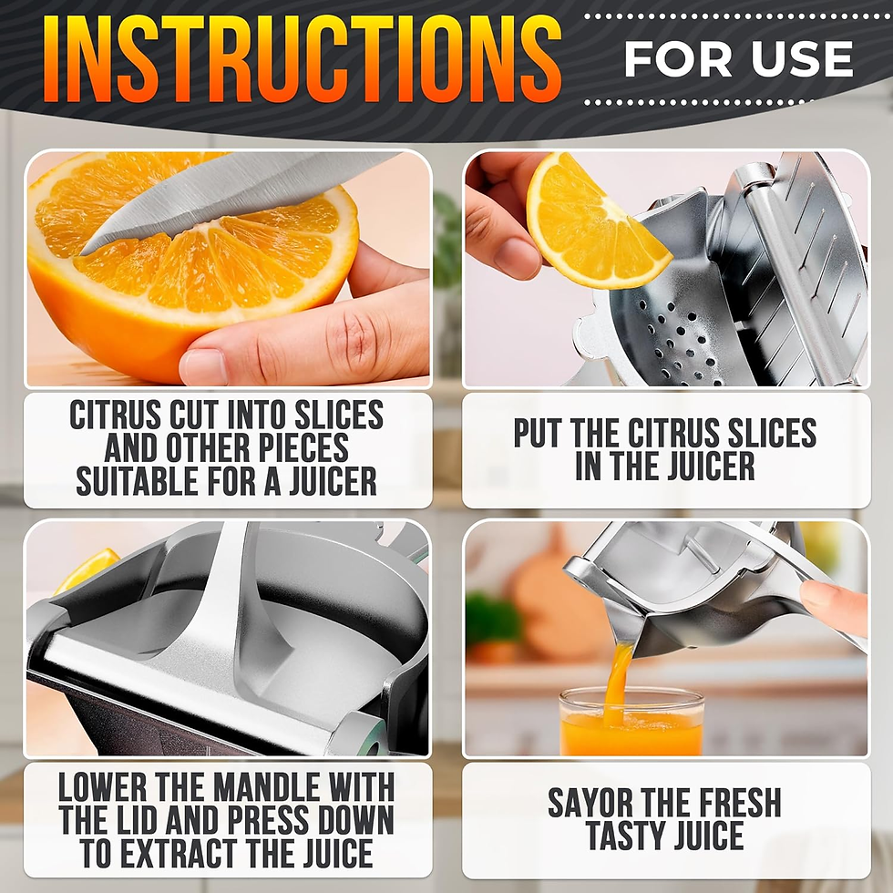 Thumbnail: Hand Juicer Squeezer with Ergonomic Heavy Duty Handle with Pour Spout