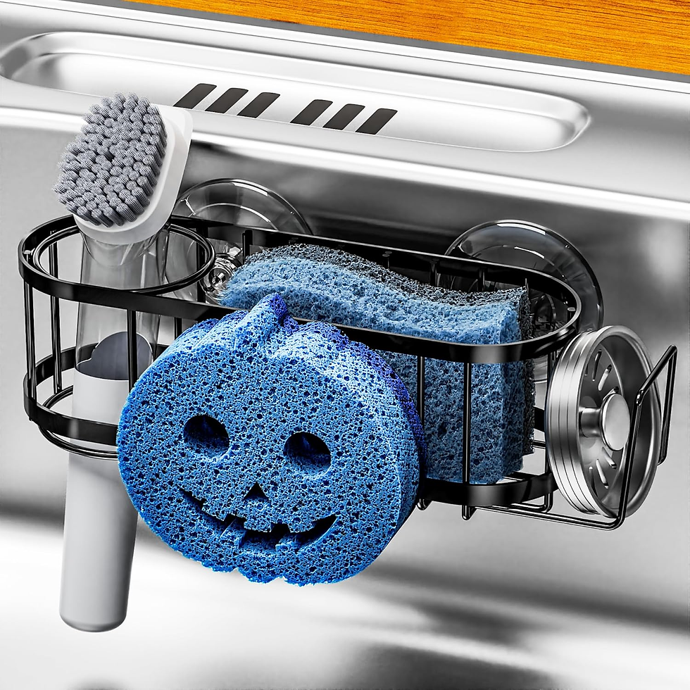 Thumbnail: Kitchen Sink Caddy Sponge Holder, Sink Organizer, Brush Holder, Dish Cloth Hange