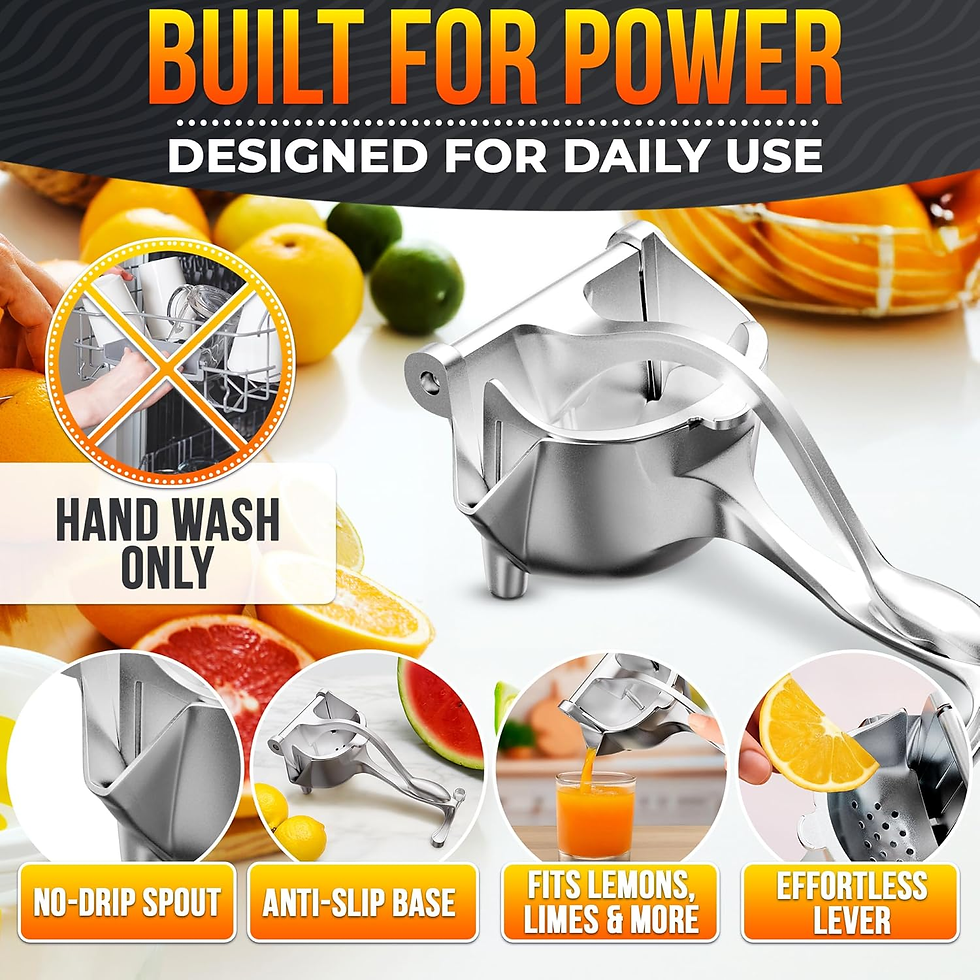 Thumbnail: Hand Juicer Squeezer with Ergonomic Heavy Duty Handle with Pour Spout