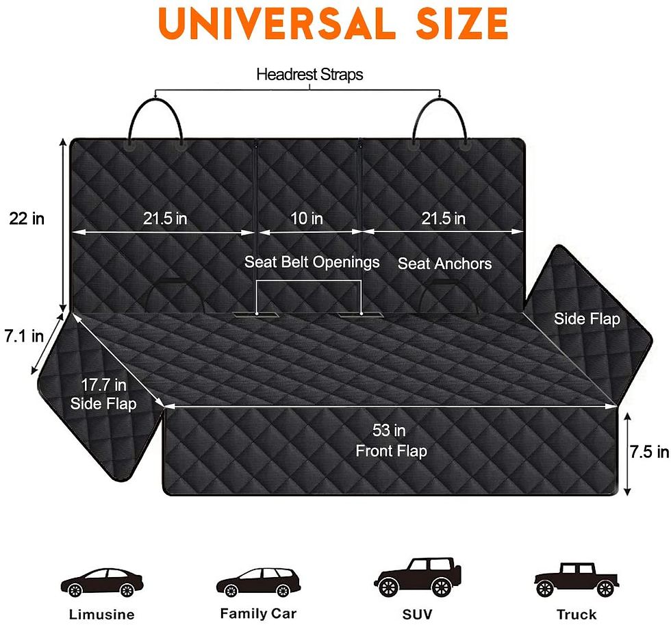Thumbnail: Waterproof Dog Car Seat Cover