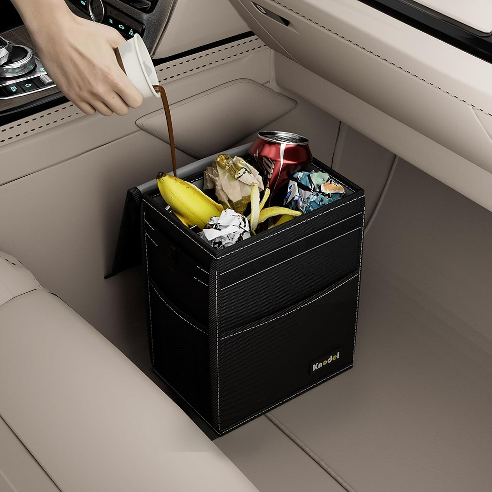 Thumbnail: Leak and Waterproof Car Garbage Can with Lid