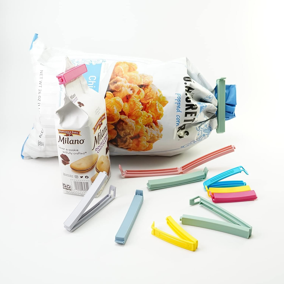 Thumbnail: 32 PCS Plastic Chip Clips for Food Packages