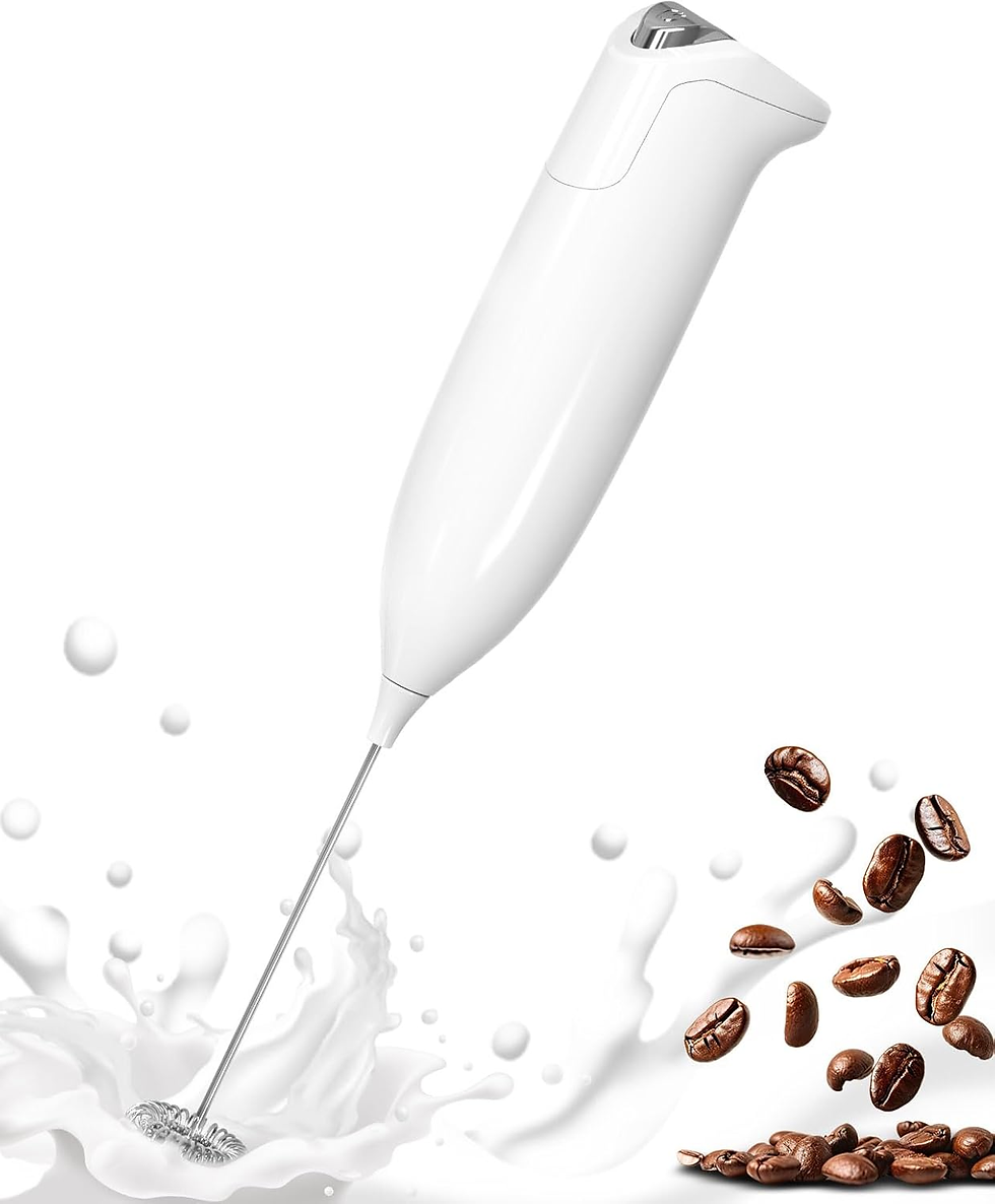 Thumbnail: Milk Frother Handheld Electric Foam Maker, USB-C Rechargeable
