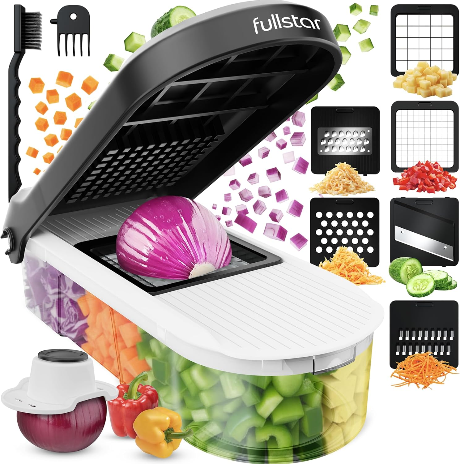 Vegetable Chopper & Mandoline Slicer for Onion, Cucumber, Tomato, Salad, Potato,