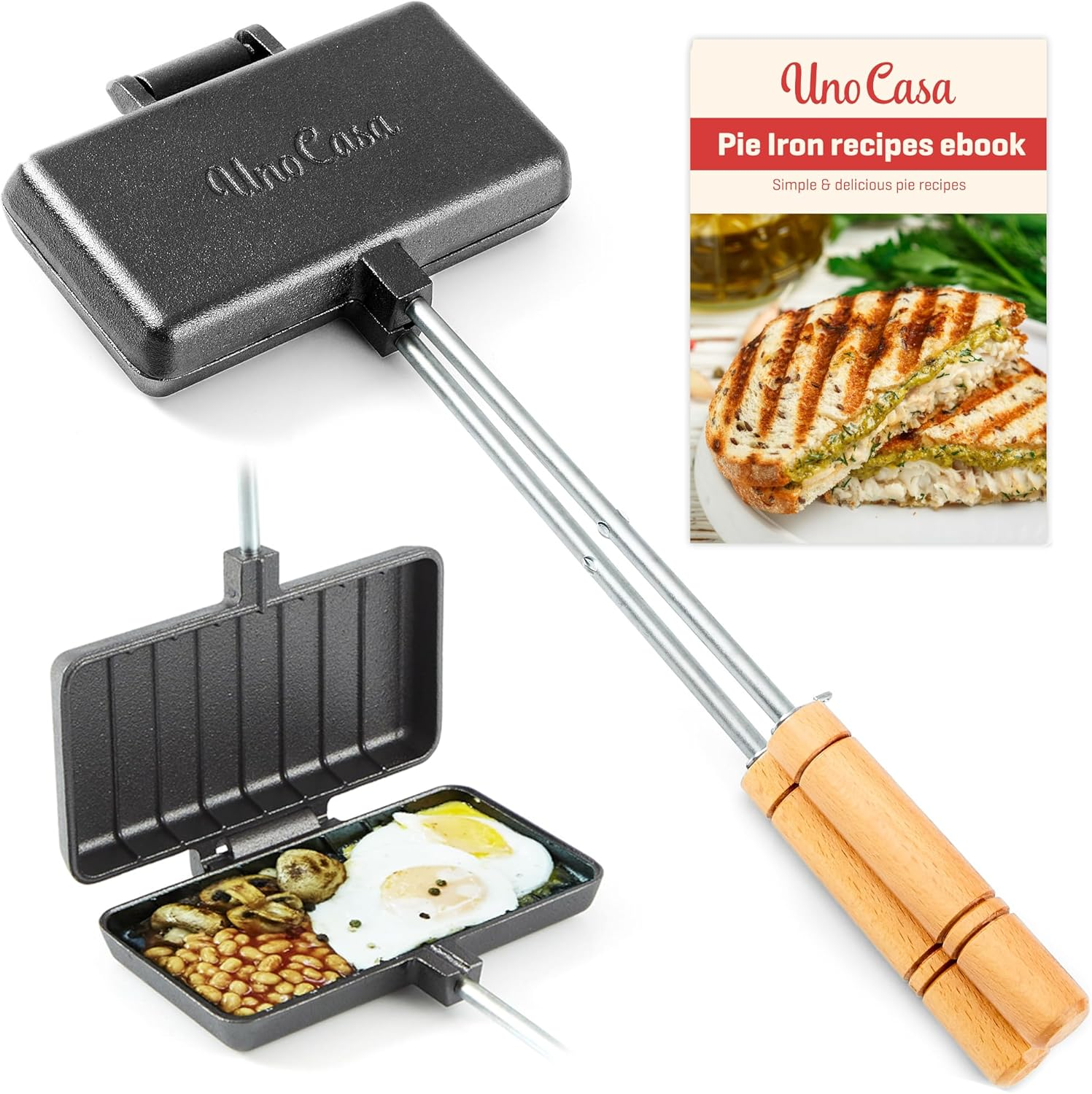 Cast Iron Pie Iron - Campfire Pie Iron Sandwich Maker