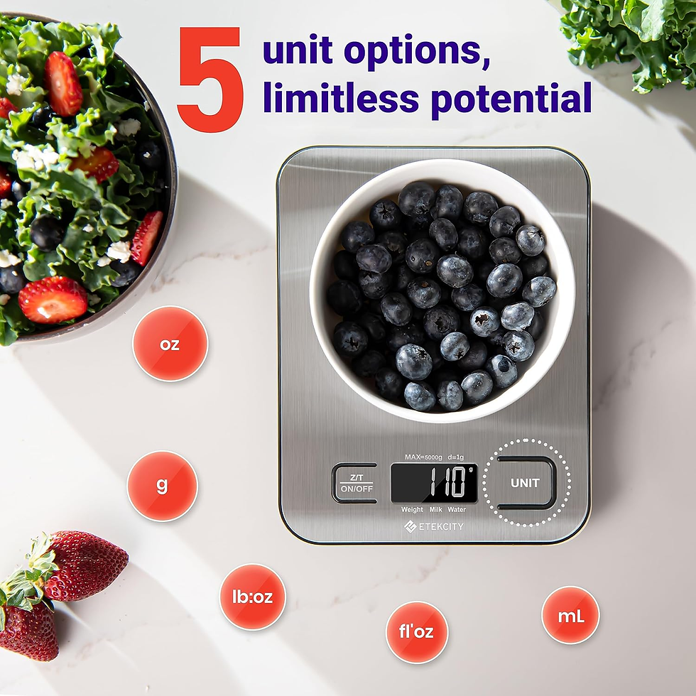 Thumbnail: Stainless Steel Kitchen Food Scale, Digital Grams and Ounces