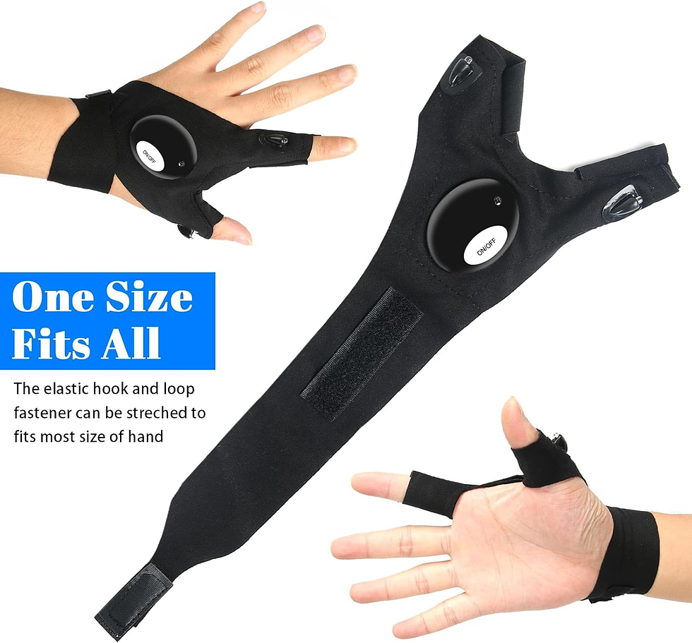 Thumbnail: Waterproof LED Flashlight Gloves