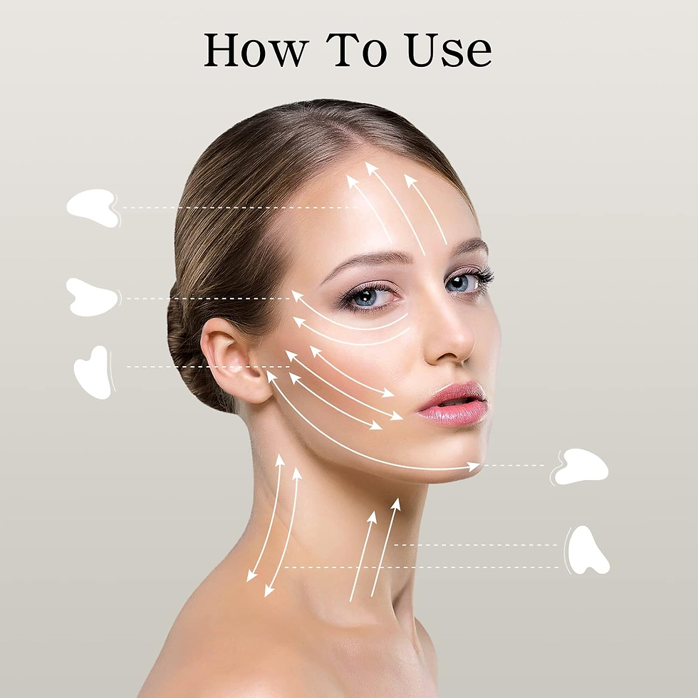 Thumbnail: Gua Sha Facial Tools, Jade Stone Manual Massage