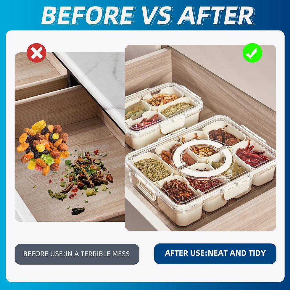 Thumbnail: Snackle Box Container with 8 Compartments (Hand Wash Only)