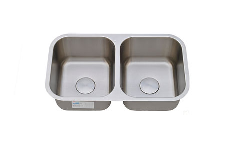50 - 50 double bowl under mount sink
