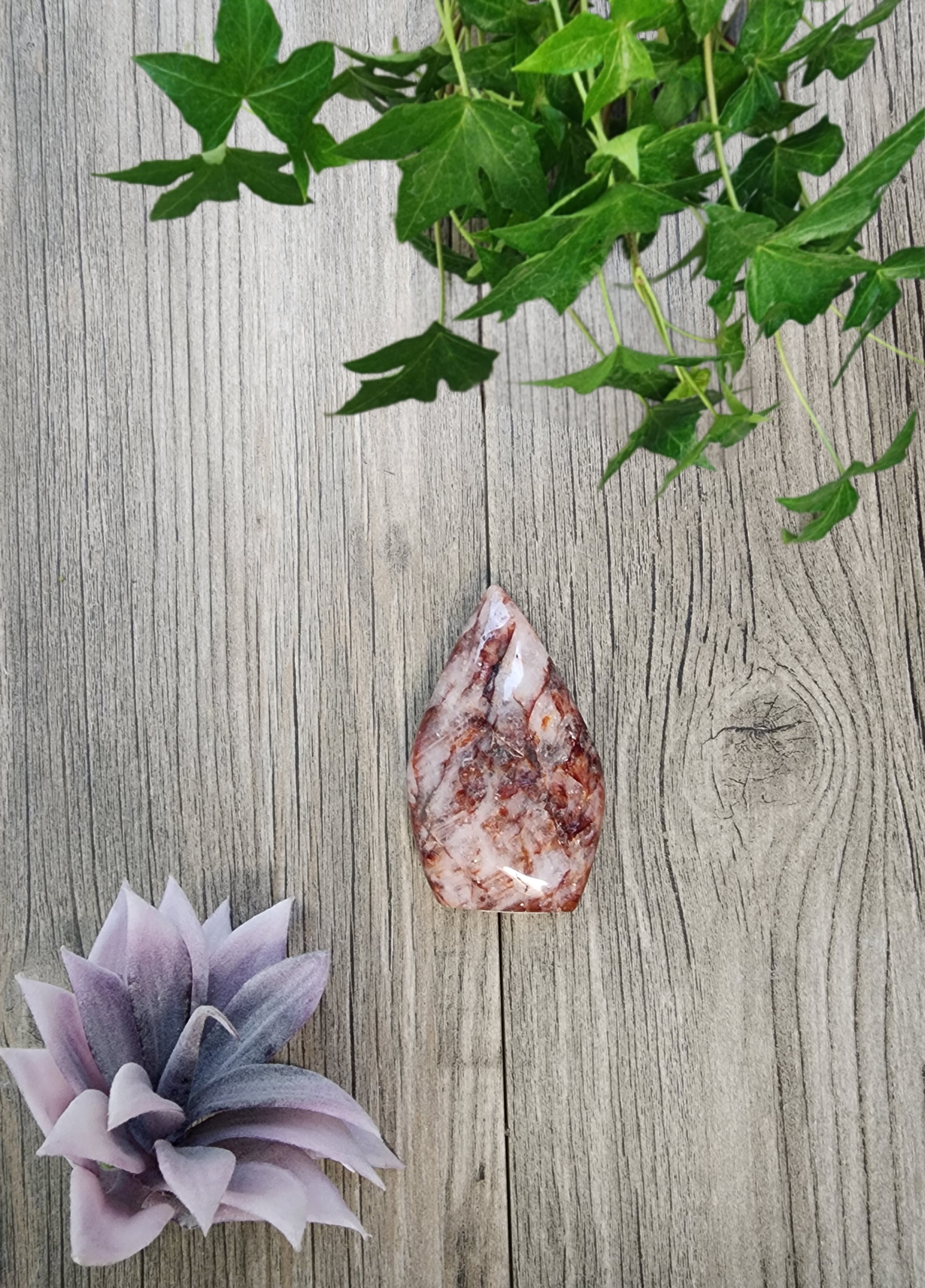 Fire Quartz Tear Drop