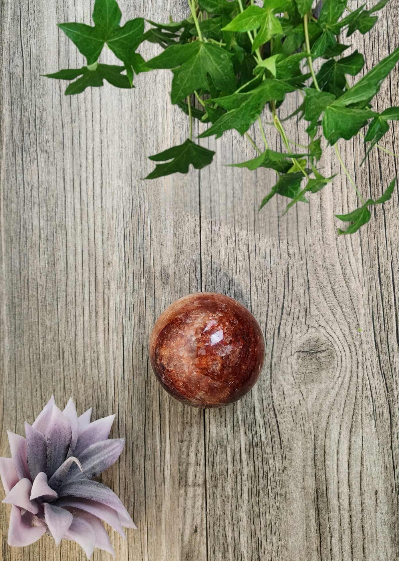 Fire Quartz Sphere