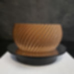 Thumbnail: 3D printed double bowl, top one for holding pistachios or other snacks having a hole in the middle to discard shells.