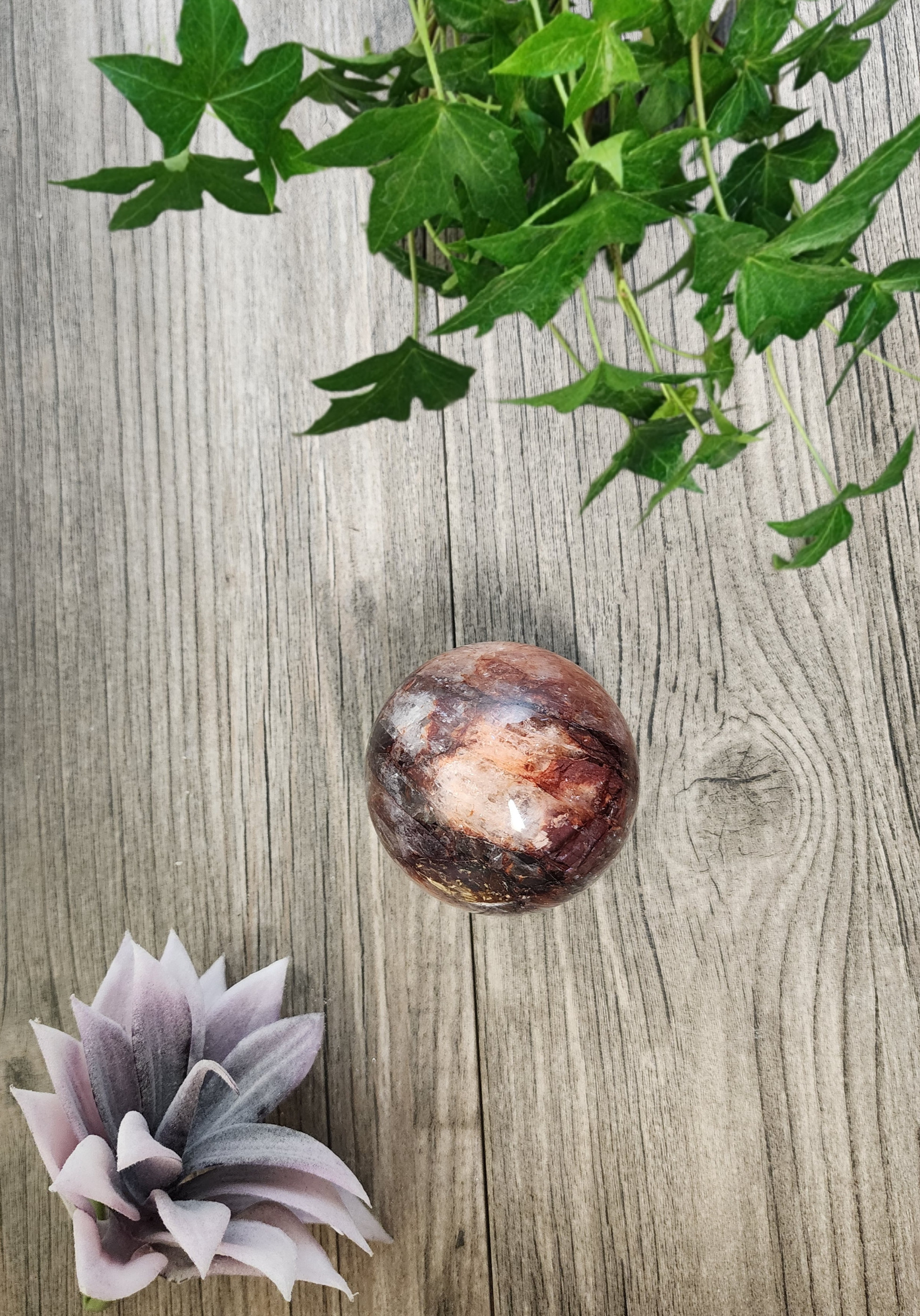 Fire Quartz Sphere