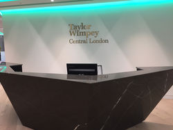 Taylor Wimpey Brushed Brass Style Letters