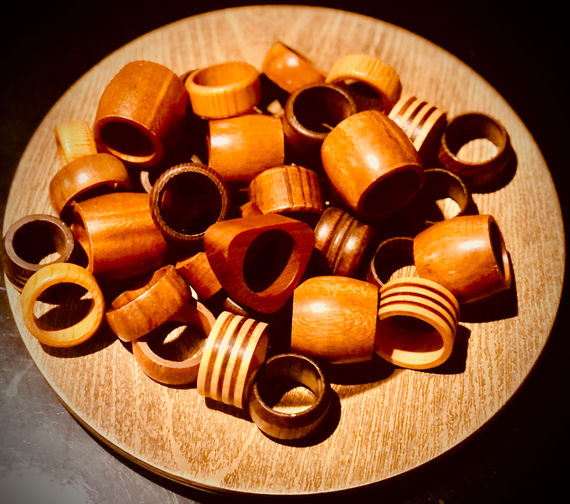 Boho Wood Napkin Rings