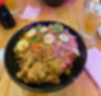Bowl Pollito Chicken e infusión Ninja. Imagen propia.