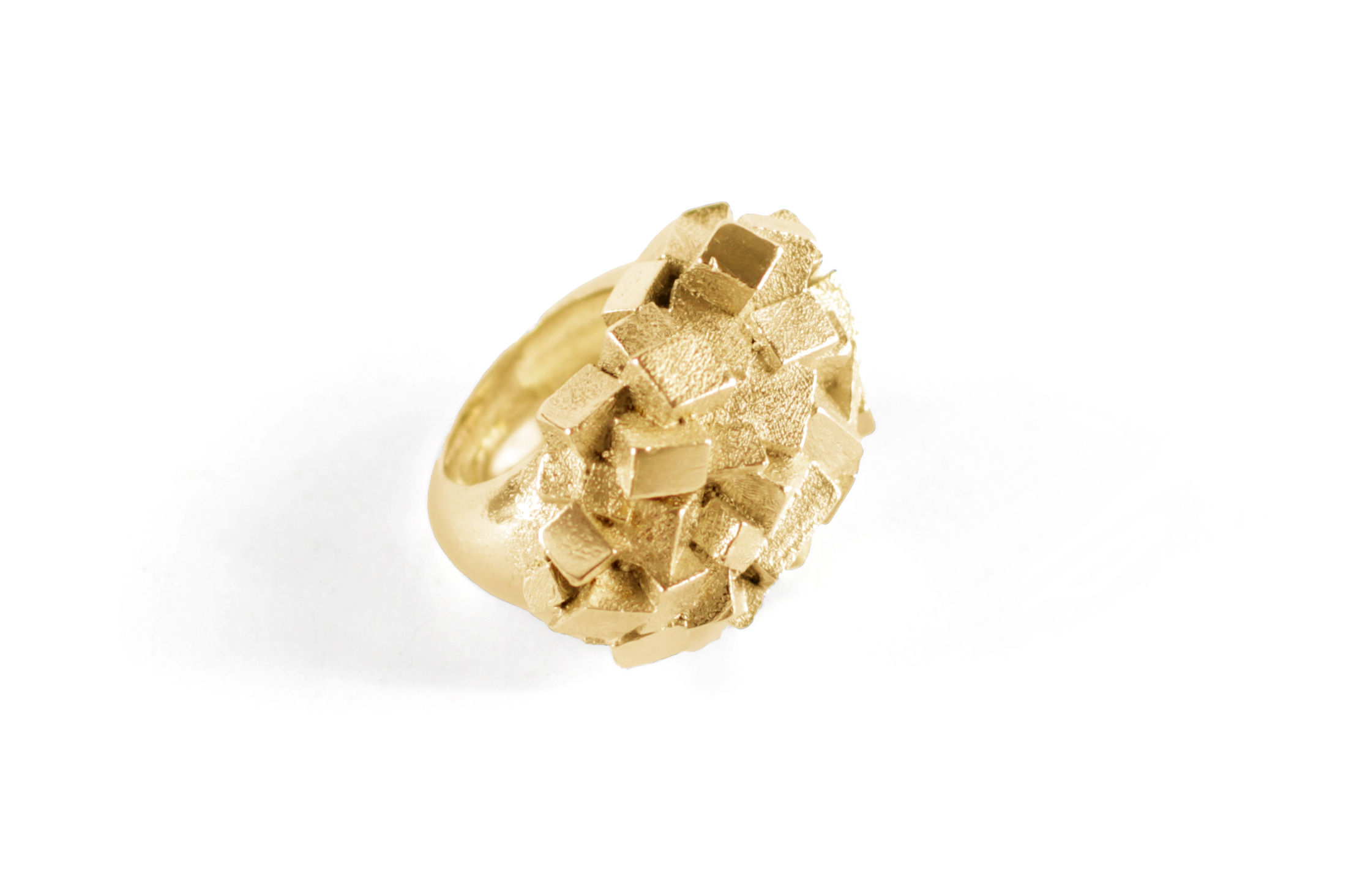 Anel Prata Dourada City Affairs grande