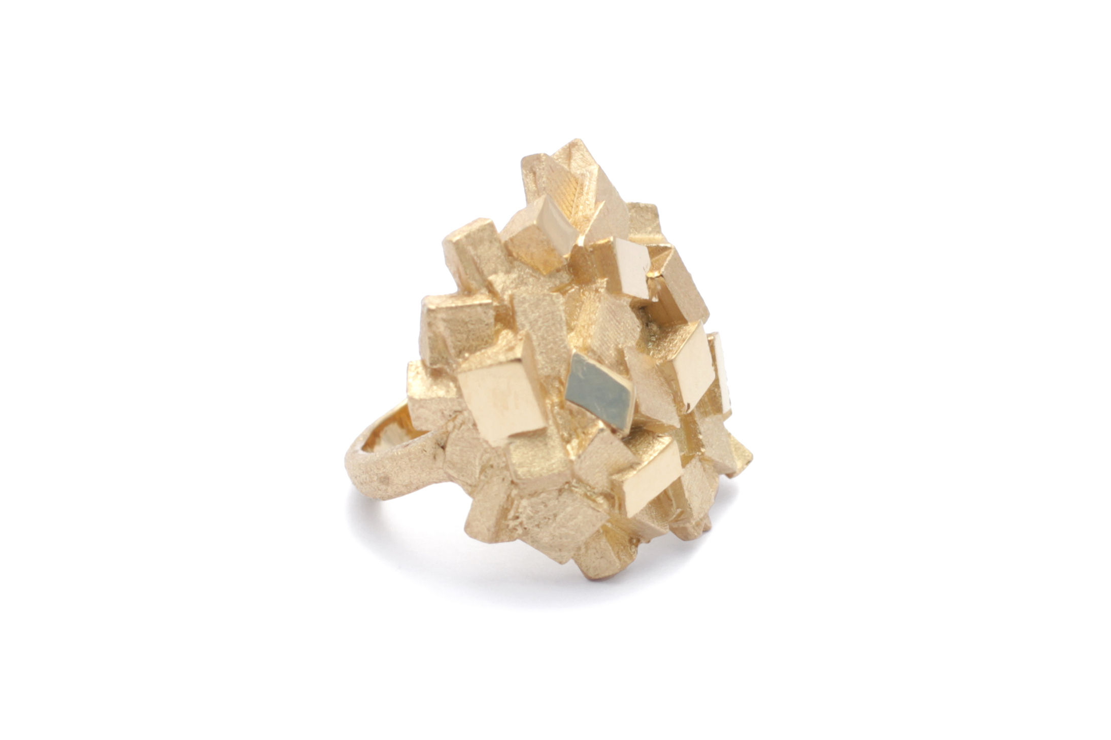 Anel Prata Dourada City Affairs