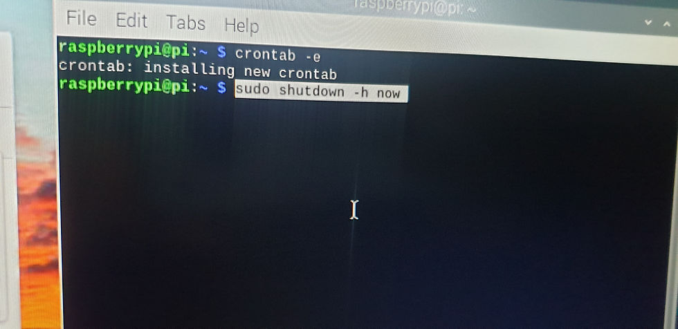 terminal window