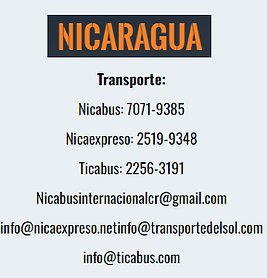 Telefonos Transporte Nicaragua