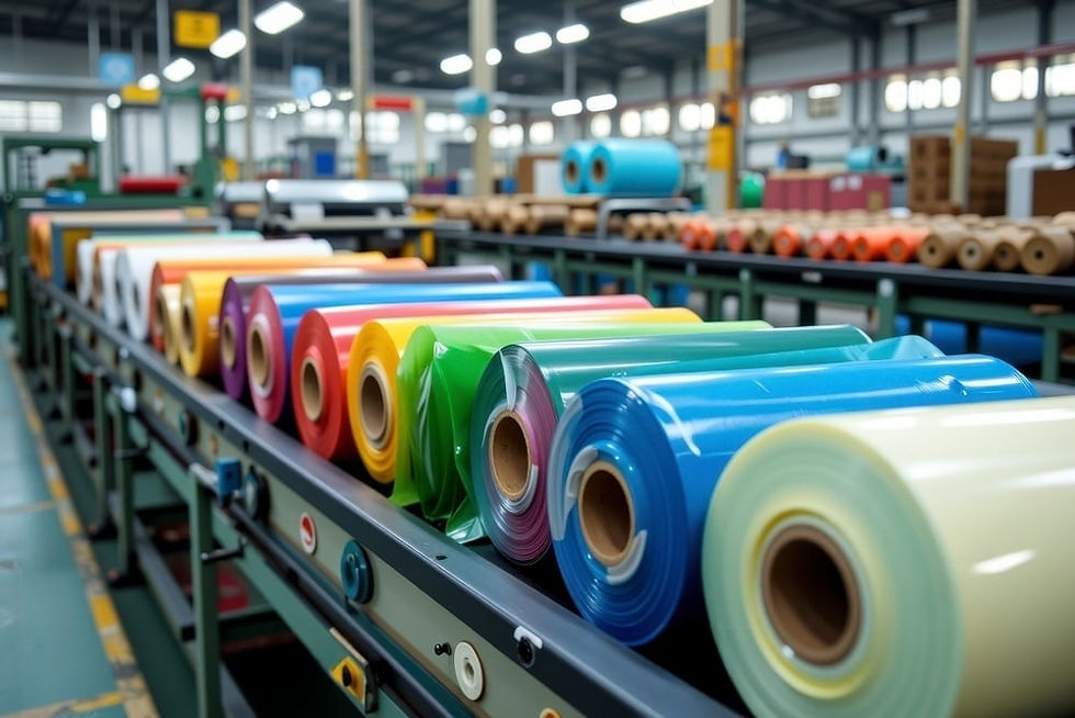 colorful plaastic films