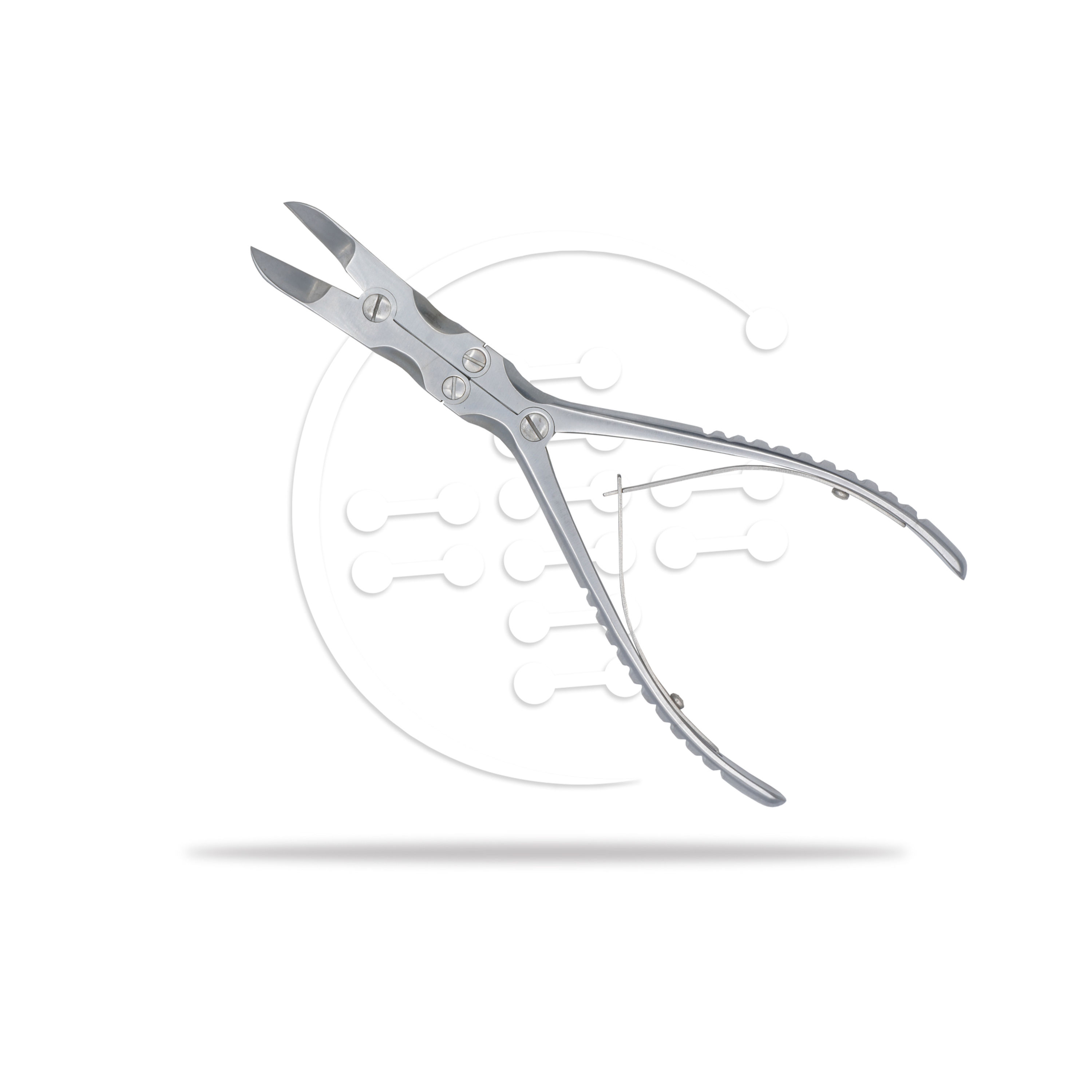 PINZA CORTA HUESO CURVA 230 MM