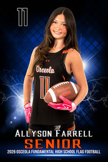 Osceola Fundamental High School Girls Football Photography by Bill Krautler