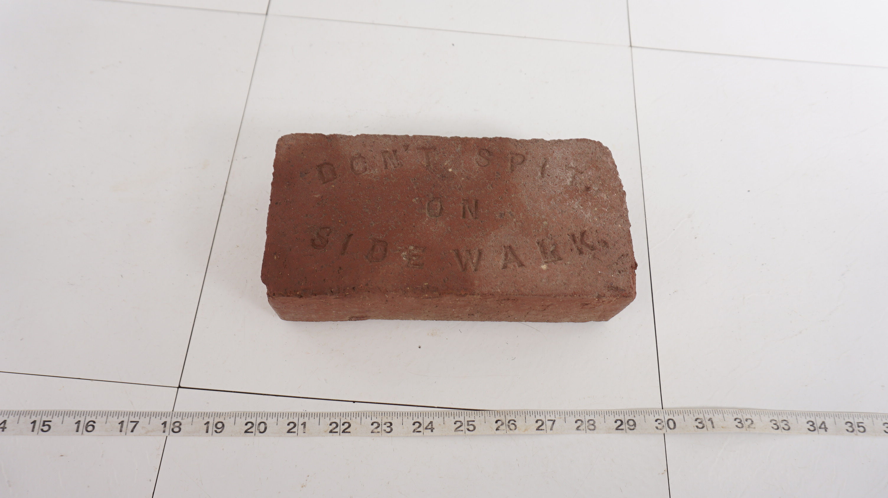 Don't Spit On Sidewalk Brick