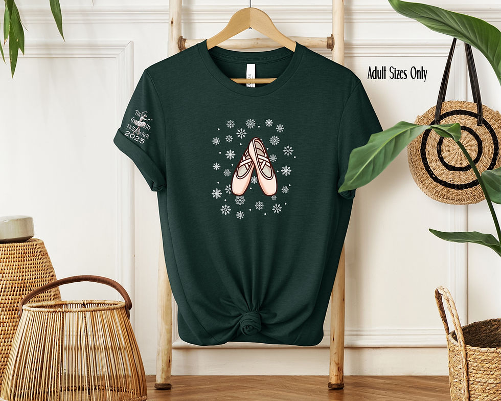 Snowflake Ballet Slippers Tee