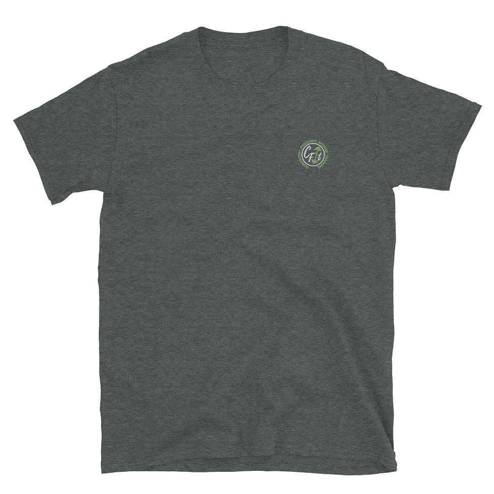 Thumbnail: “CFIT” White Embroidered Short-Sleeve Unisex T-Shirt