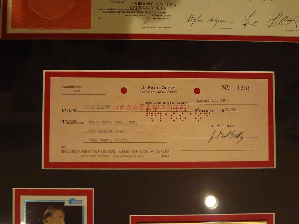 Thumbnail: J.P. GETTY CHEQUE Worlds First Billionaire