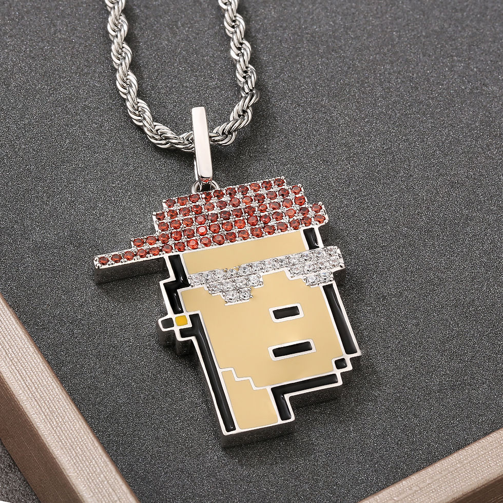 Thumbnail: Y2K Fashion NFT Pendants Crypto Metaverse Ape Design Custom Pendant